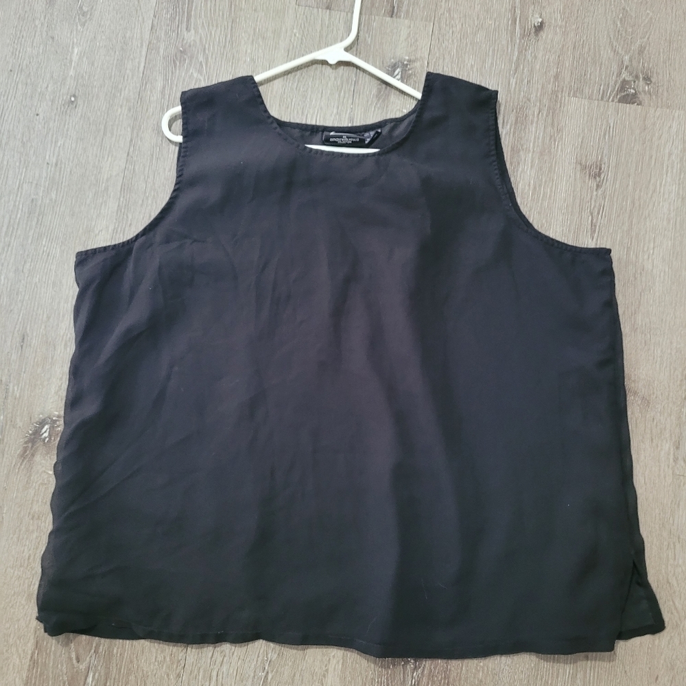Shopping with Anothony Black Lightweight Tank Top Plus Size 3X